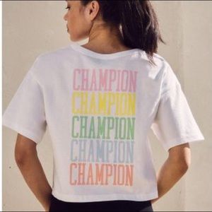 Champion Cropped Logo Tee